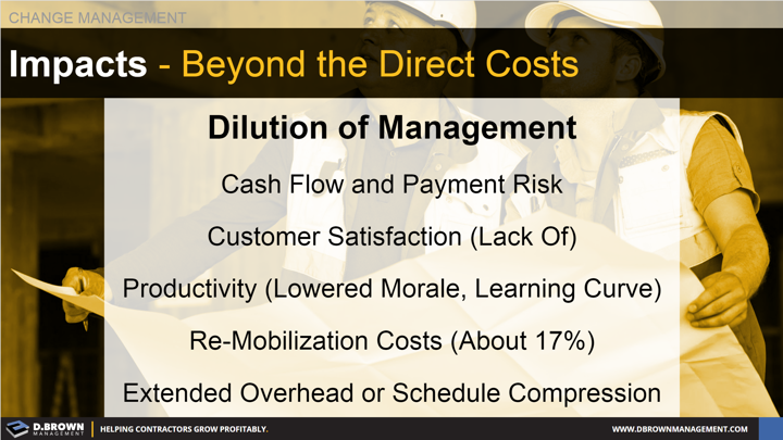 Change Management: Impacts Beyond the Direct Costs.