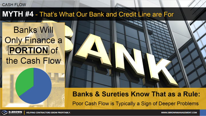 Cash Flow: Myth 4 - That's What Our Bank and Credit Line are for