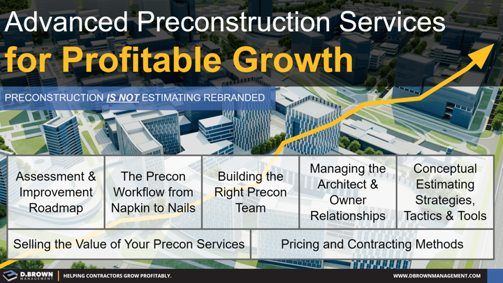 Advanced Preconstruction Services for Profitable Growth.