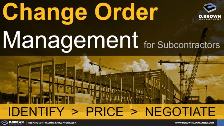 Change Order Management for Subcontractors.